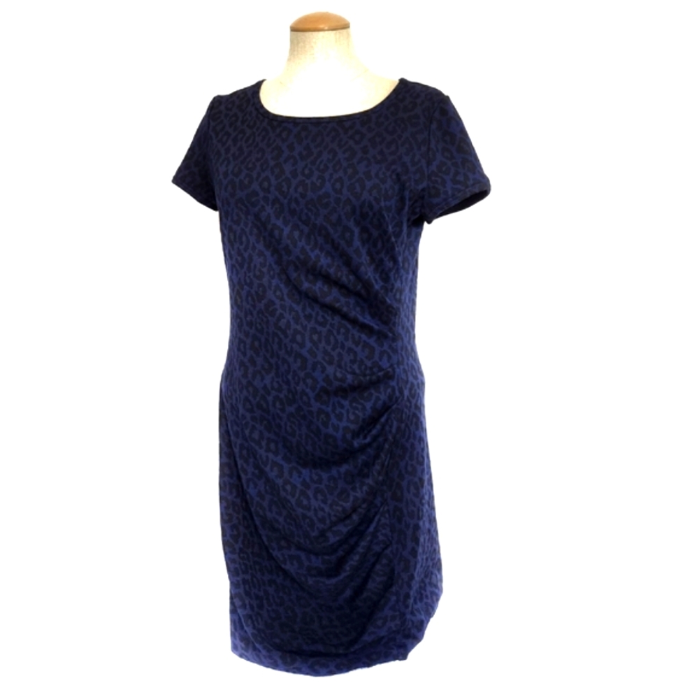 DKNYC Blue Animal Print Mini Dress Size 6